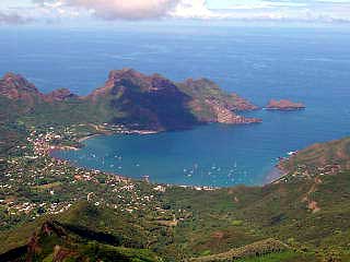 die Bucht von Taiohae auf den Marquesas