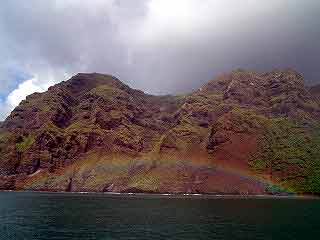 Ein Regenbogen vor Taihoe