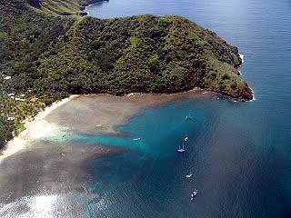 Die Baie Anaho on oben